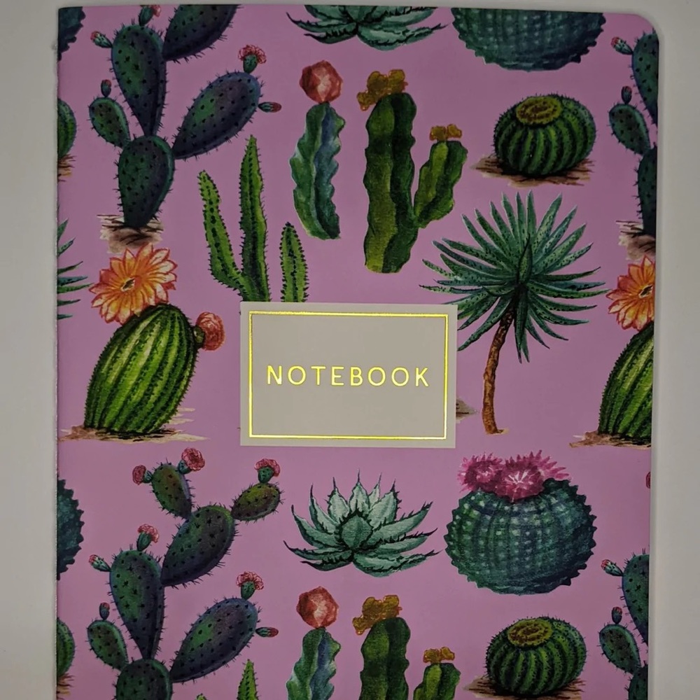 Cactus Themed Notebook